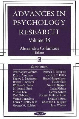 bokomslag Advances in Psychology Research