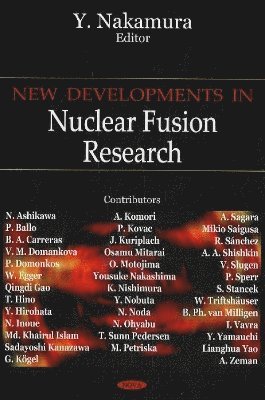 bokomslag New Developments in Nuclear Fusion Research