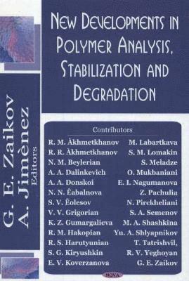 bokomslag New Developments in Polymer Analysis, Stabilisation & Degradation