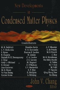 bokomslag New Developments in Condensed Matter Physics