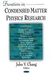 bokomslag Frontiers in Condensed Matter Physics Research