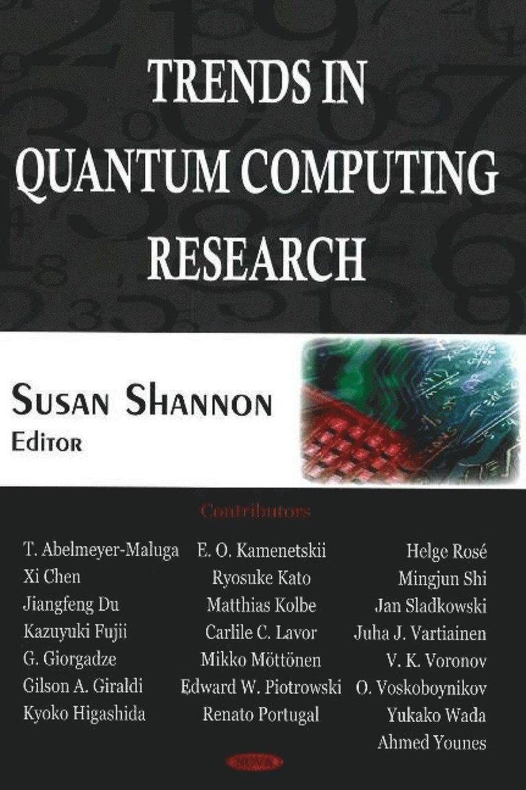Susan Shannon - Trends in Quantum Computing Research, Inbunden