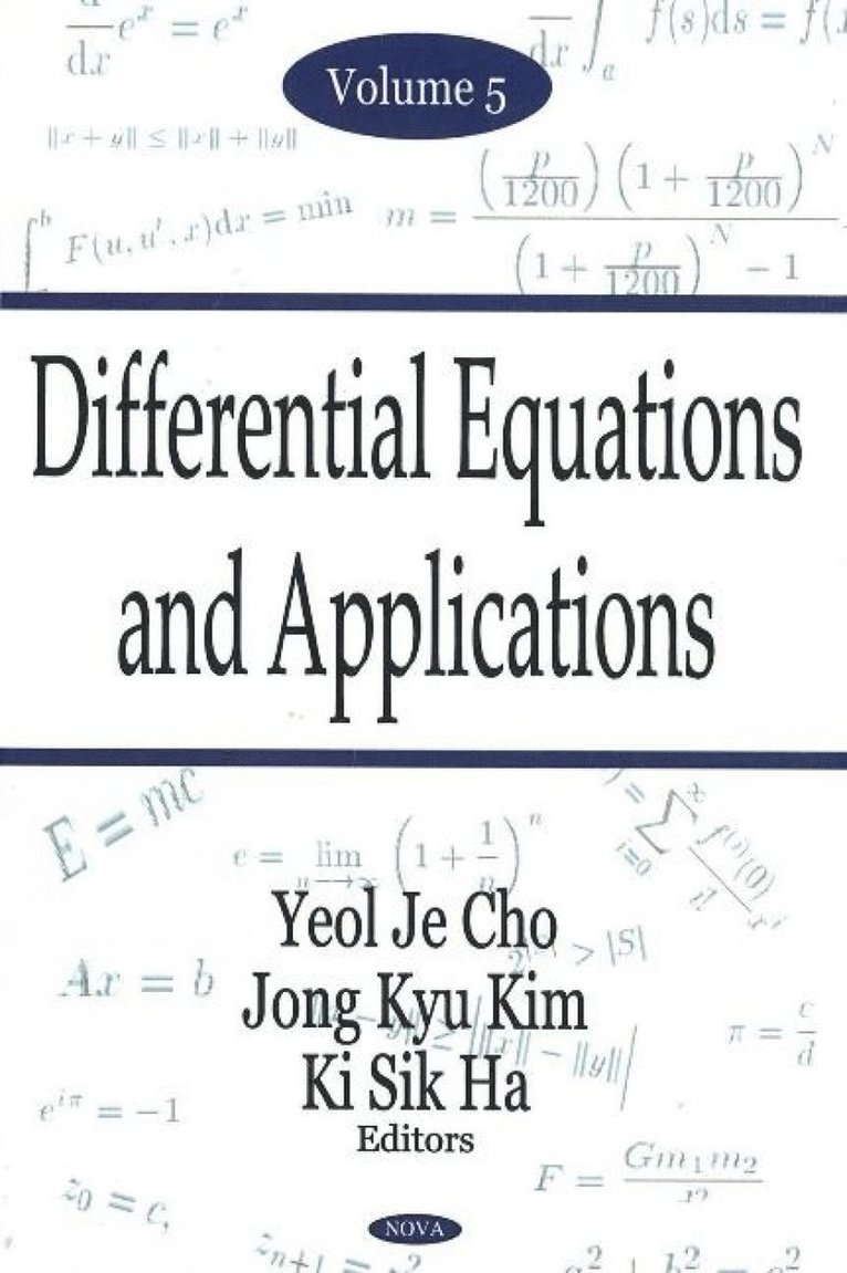 Yeol Je Cho, Jong Jyu Kim, Ki Sik Ha - Differential Equations & Applications, Volume 5, Inbunden