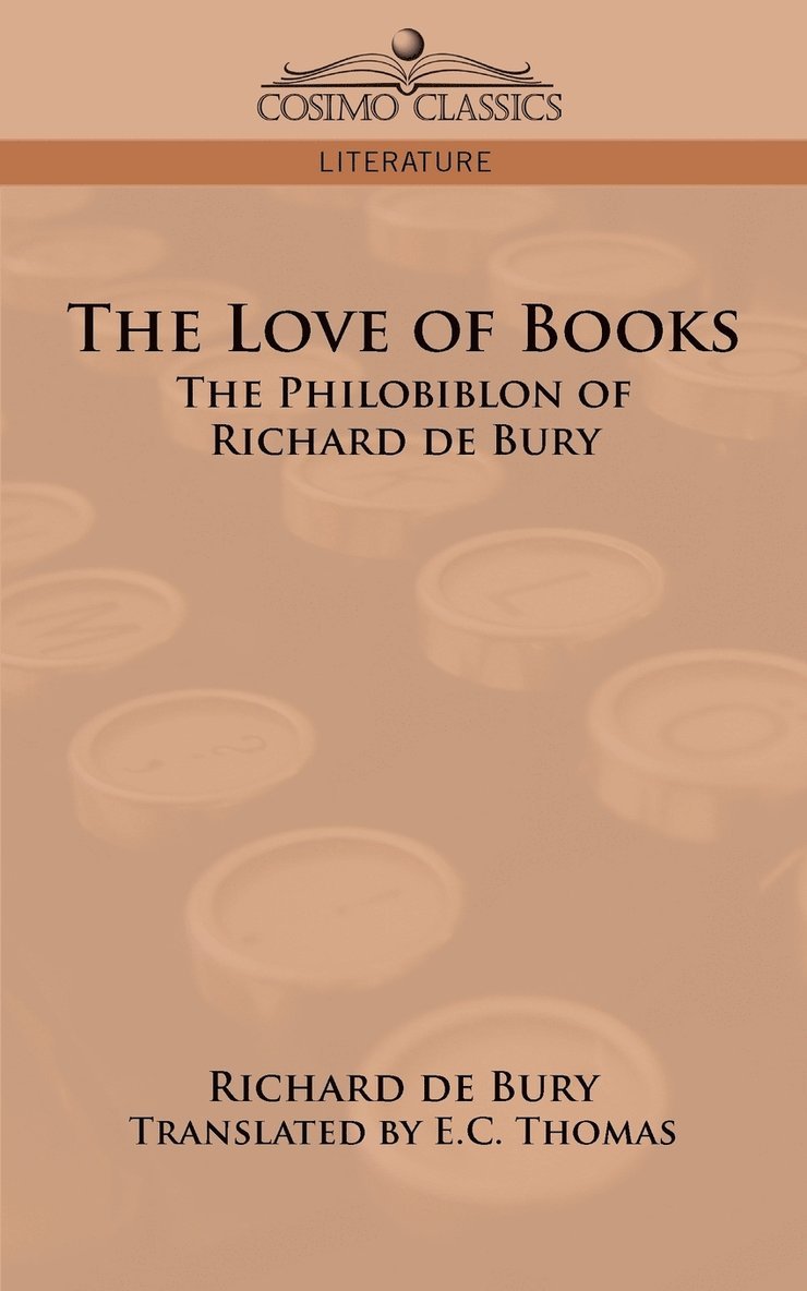 Richard de Bury, Richard De Bury - Love of Books, Häftad