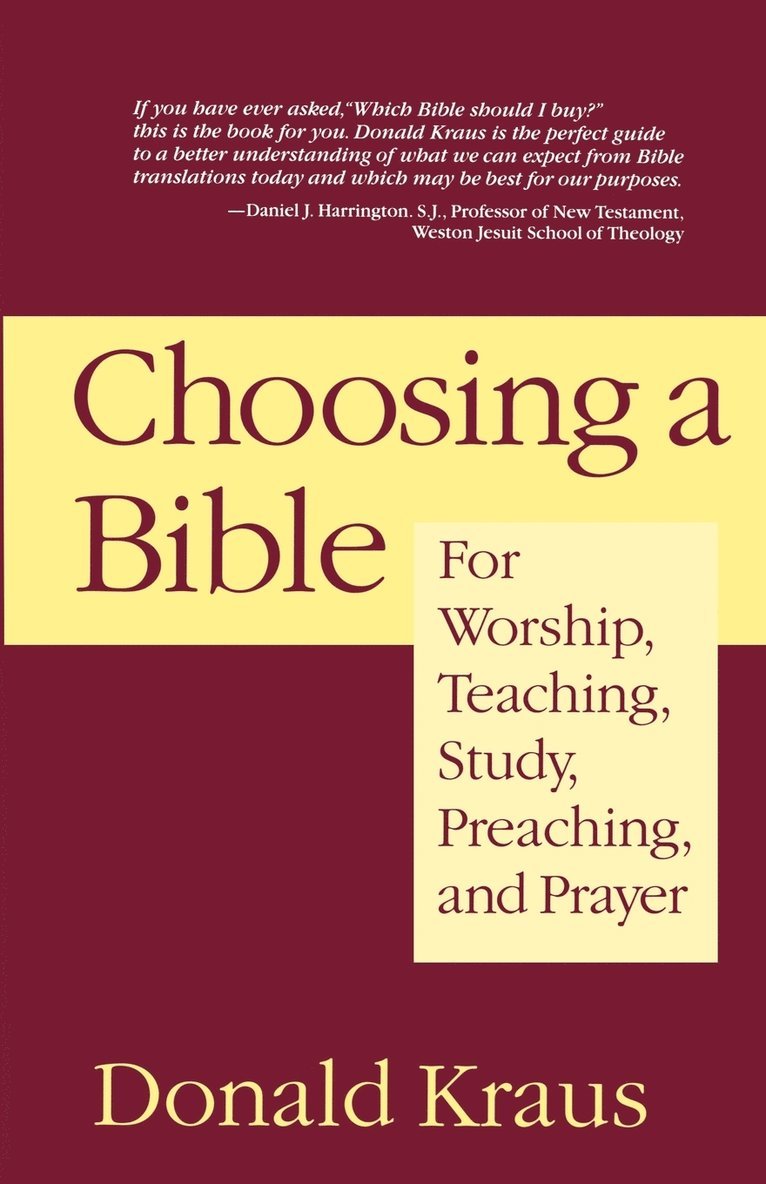 Choosing a Bible 1
