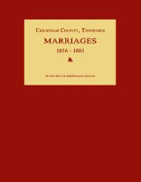 bokomslag Cheatham County, Tennessee, Marriages 1856-1881