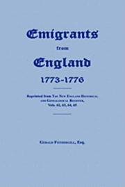 Emigrants from England 1773-1776 1