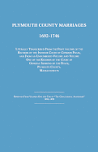 bokomslag Plymouth County Marriages 1692-1746