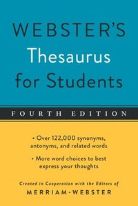 bokomslag Webster's Thesaurus for Students, Fourth Edition