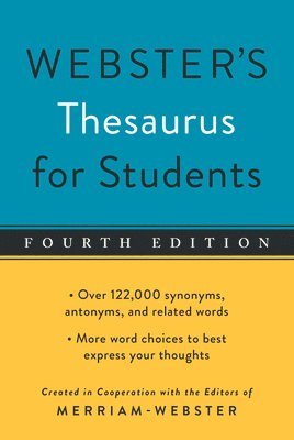 bokomslag Webster's Thesaurus for Students, Fourth Edition