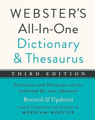 Merriam-Webster - Webster's All-In-One Dictionary and Thesaurus, Third Edition, Inbunden