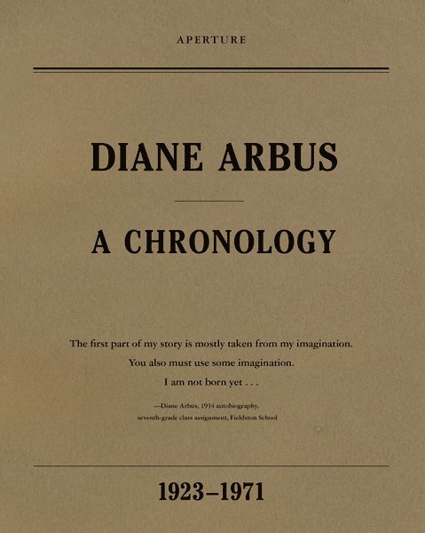 Elisabeth Sussman, Doon Arbus - Diane Arbus: A Chronology, Häftad