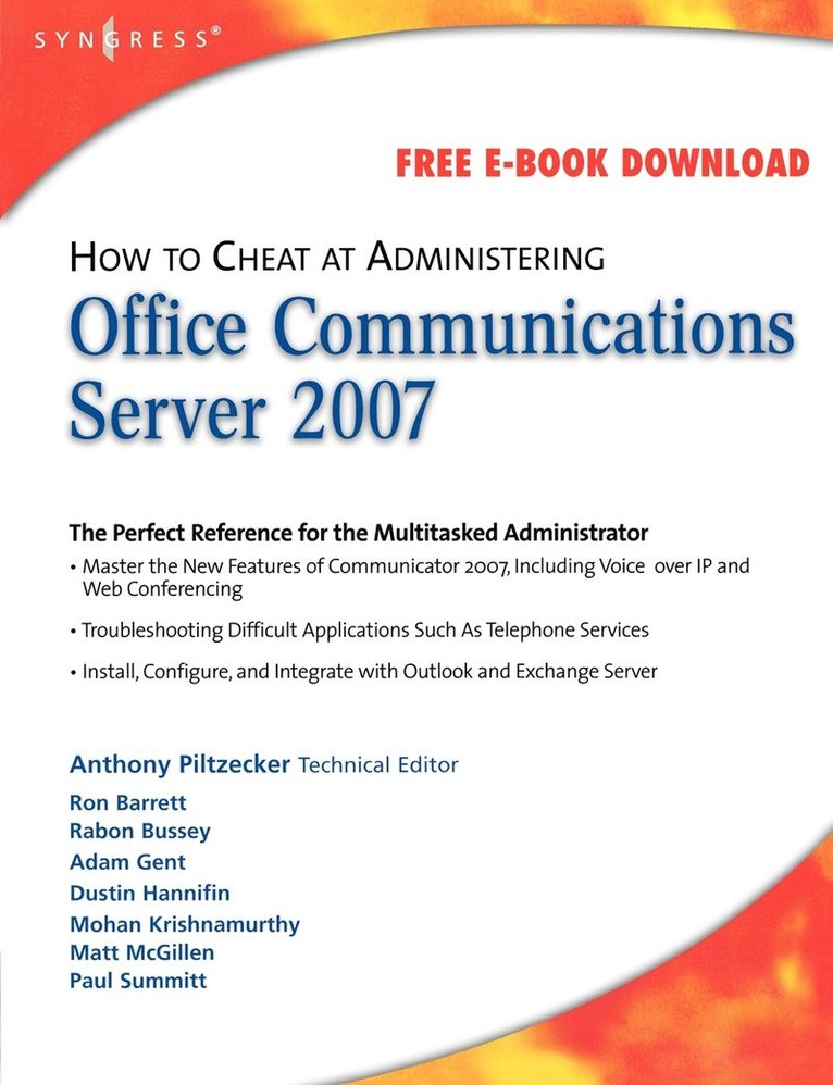 How to Cheat at Administering Office Communications Server 2007 1