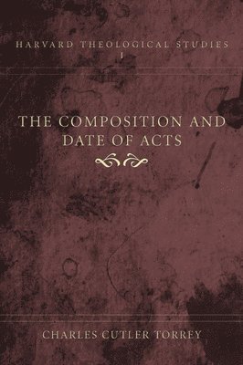 bokomslag Composition and Date of Acts