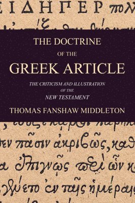 The Doctrine of the Greek Article 1