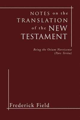 bokomslag Notes on the Translation of the New Testament