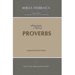Jan De Waard - Biblia Hebraica Quinta, Häftad