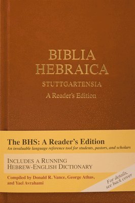 Donald R Vance, George Athas, Yael Avrahami, Karl Elliger, Willhelm Rudollph, Otto Eissfeldt, Adrian Schenker - Biblia Hebraica Stuttgartensia, Inbunden