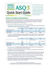 bokomslag Ages & Stages Questionnaires (ASQ-3): Quick Start Guide (English)
