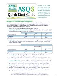 bokomslag Ages & Stages Questionnaires¿ (ASQ¿-3): Quick Start Guide (English)