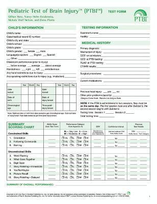 bokomslag Pediatric Test of Brain Injury