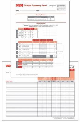 Student Record and Class Summary Sheets
