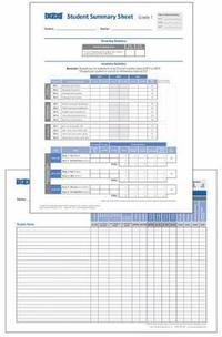 bokomslag Student Record and Class Summary Sheets