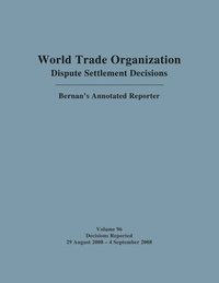 bokomslag WTO Dispute Settlement Decisions