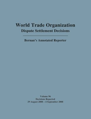 bokomslag WTO Dispute Settlement Decisions