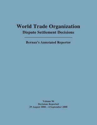 WTO Dispute Settlement Decisions 1