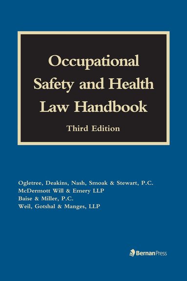 bokomslag Occupational Safety and Health Law Handbook