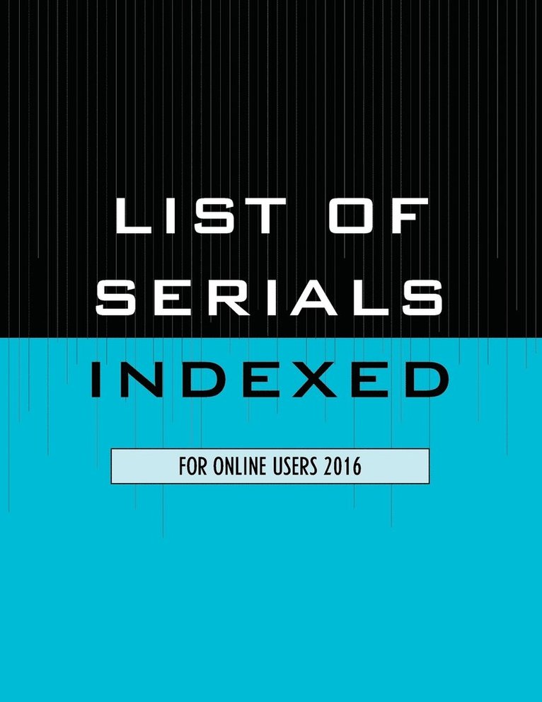 List of Serials Indexed for Online Users 2016 1