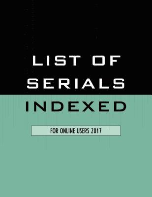 List of Serials Indexed for Online Users 2017 1