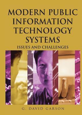 bokomslag Modern Public Information Technology Systems: Issues and Challenges