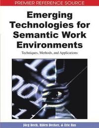 bokomslag Emerging Technologies for Semantic Work Environments