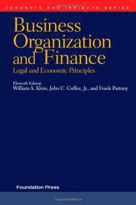 Business Organization and Finance, Legal and Economic Principles 1