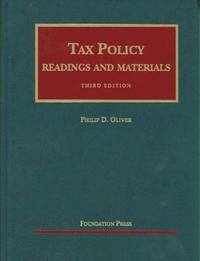 bokomslag Readings and Materials on Tax Policy