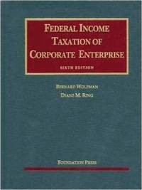 bokomslag Federal Income Taxation of Corporate Enterprise