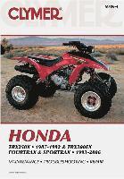 bokomslag Honda TRX250X (1987-1992) & TRX300EX Fourtrax/Sportrax (1993-2006) Service Repair Manual