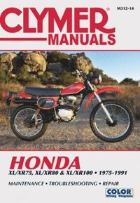 bokomslag Honda XL/XR75, XL/XR80 & XL/XR100 Series Motorcycle (1975-1991) Service Repair Manual