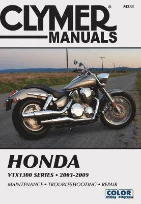 bokomslag Honda VTX1300 Series Motorcycle (2003-2009) Service Repair Manual