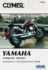 bokomslag Yamaha V-Star 650 Manual Motorcycle (1998-2011) Service Repair Manual