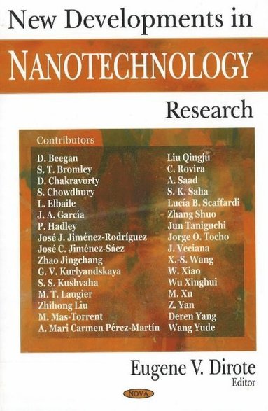 bokomslag New Developments in Nanotechnology Research