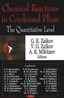 bokomslag Chemical Reactions in Condensed Phase