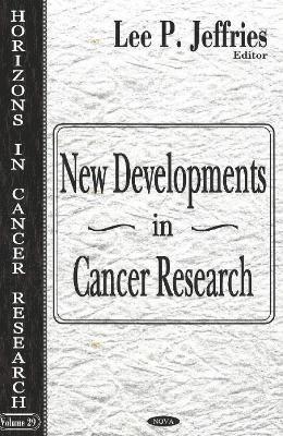 bokomslag New Developments in Cancer Research