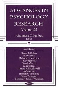 bokomslag Advances in Psychology Research