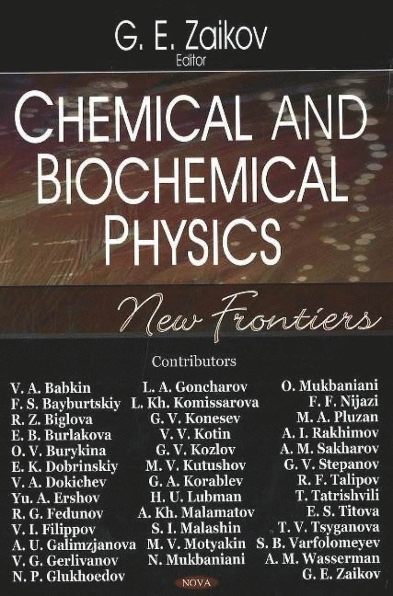 Chemical & Biochemical Physics