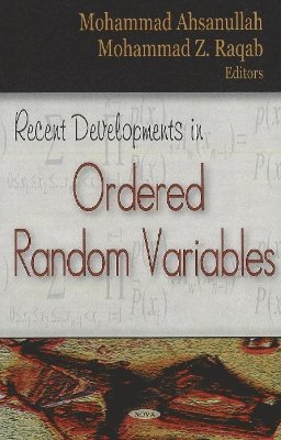 bokomslag Recent Developments in Ordered Random Variables