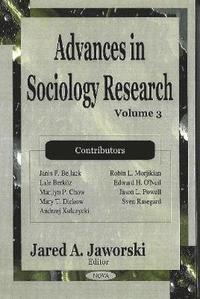 bokomslag Advances in Sociology Research