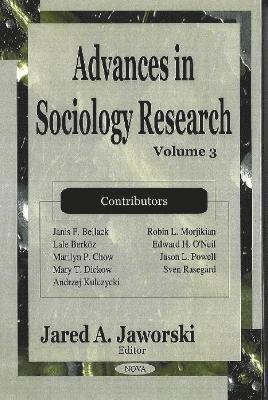 bokomslag Advances in Sociology Research